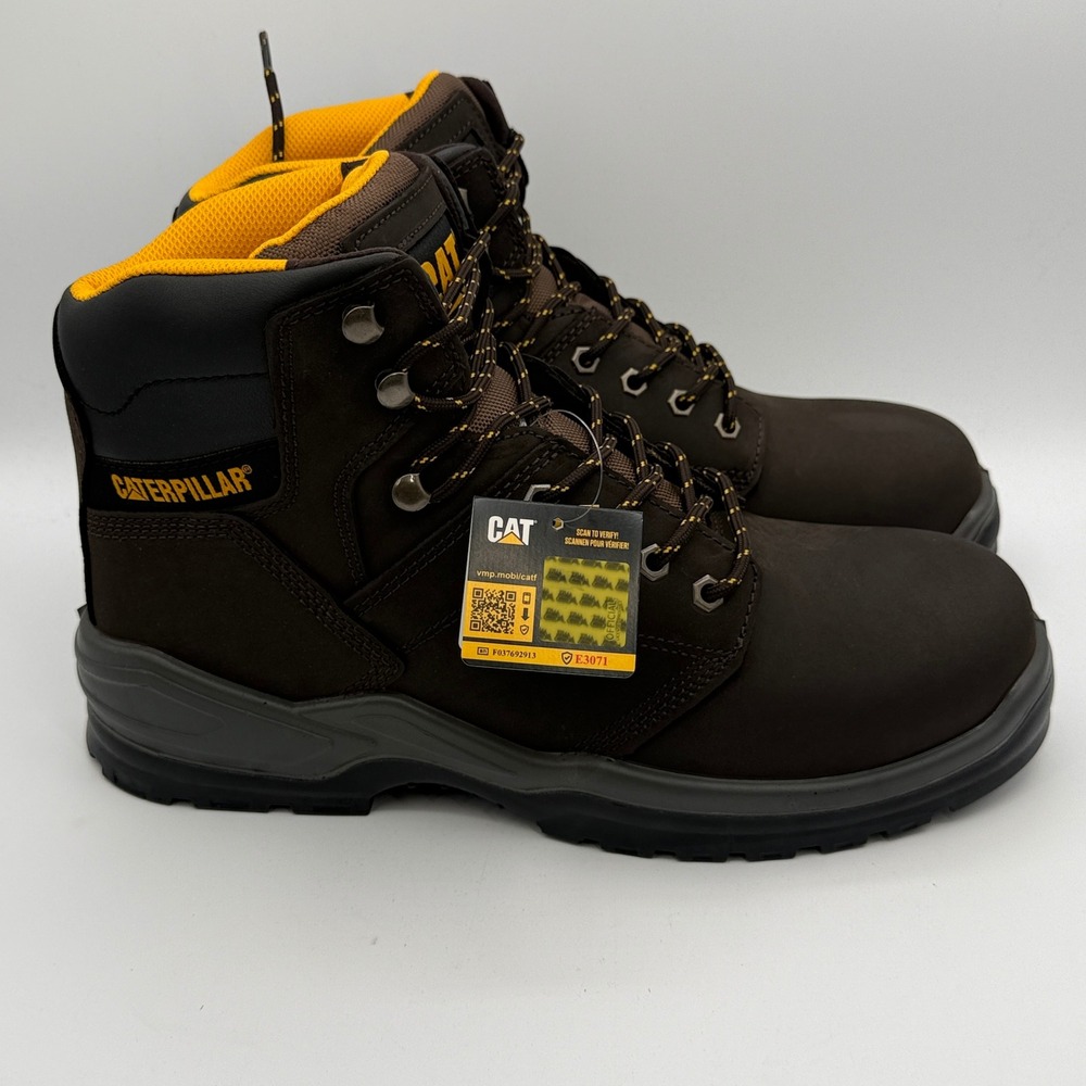 Caterpillar Striver Shoes Men Size 13 Brown Work P51088